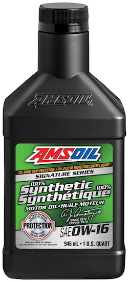  SAE 0W-16 Signature Series 100% Synthetic Motor Oil (AZS)